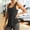 Dark Gray, variant on Women's Racerback Sleeveless Tank Top with Curved Hem, Relaxed Fit U-Neck Workout Shirt, Soft Stretch Athletic Gym Top for Yoga and Running