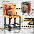 thumbnail image 7 of YCFUN 82-Piece Kids Workbench Set, Pretend Play Foldable Workshop with Electric Drill & Building Tools, Realistic Construction Toy for Toddlers Boys, 7 of 7