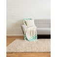 thumbnail image 2 of Unique Loom Tapis de Shag en Peluche 5' x 8' Rectangle en Taupe, 2 of 2