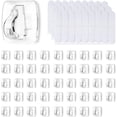 thumbnail image 1 of walmart Basics Adhesive Wall Hooks, 45 Hooks and 54 Adhesive Strips, No Tools Adhesive Hooks for Hanging, Organization and Storage, Holds up to 0.3 lb, Mini, Transparent, 1 of 5