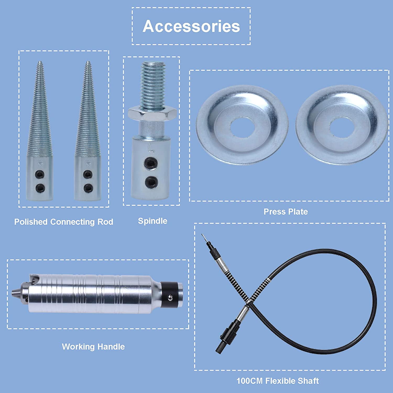 SHANNA TM-2 Jewelry Rock Polishing Buffer Machine Bench Lathe Polisher Kit Rock Tumbler Gem Tools Grinder 200W 110V
