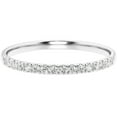 thumbnail image 3 of PEORA 14K White Gold Lab Grown Diamond Half-Eternity Band, 1/4 Carat, F-G Color, VS Clarity, Bridal Wedding Anniversary 1.6mm Ring, Size 5.5, 3 of 5
