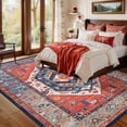 thumbnail image 2 of Washable Rug 5x7 Boho Area Rugs - Rust/Multi, 2 of 7