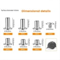 thumbnail image 5 of 90Sets Chicago Screws Kit,6 Sizes Screw Rivets Metal Chicago Binding Screws for DIY Repair Leather C, 5 of 5