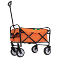 thumbnail image 2 of Folding Wagon Cart Beach Wagon Heavy Duty Utility Cart Utility Wagon Grocery Cart for for Camping, 2 of 6