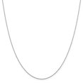 thumbnail image 1 of 14k White Gold .8mm Rope Chain Necklace Pendant Charm Loose, 1 of 7