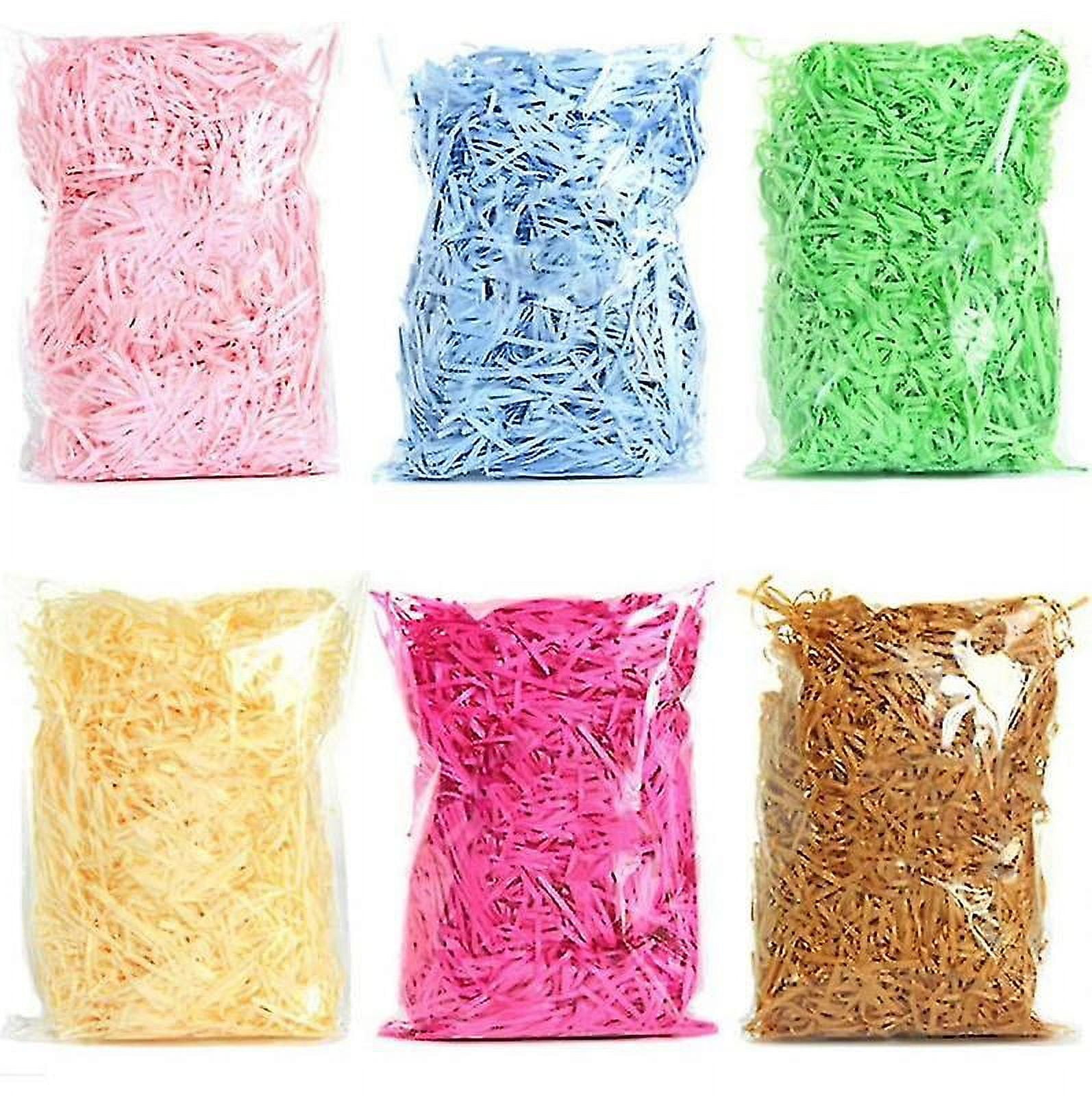Papel De Rafia Multicolor De LJY De 0,7 Lb, Trozos Y Hebras, Confeti