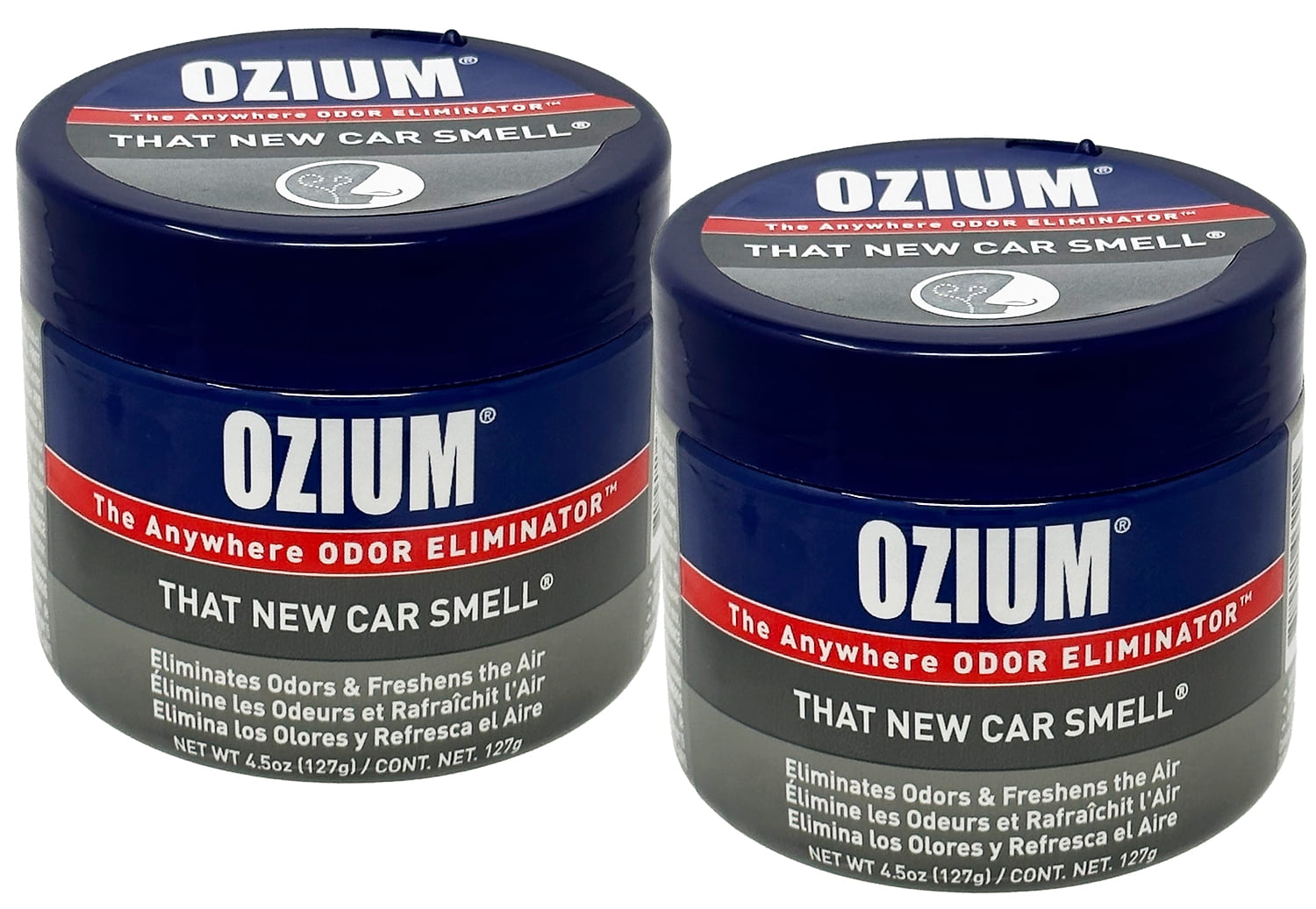 Ozium Air Sanitizer 4.5 oz Gel Odor Eliminator for Strong Odor, Car