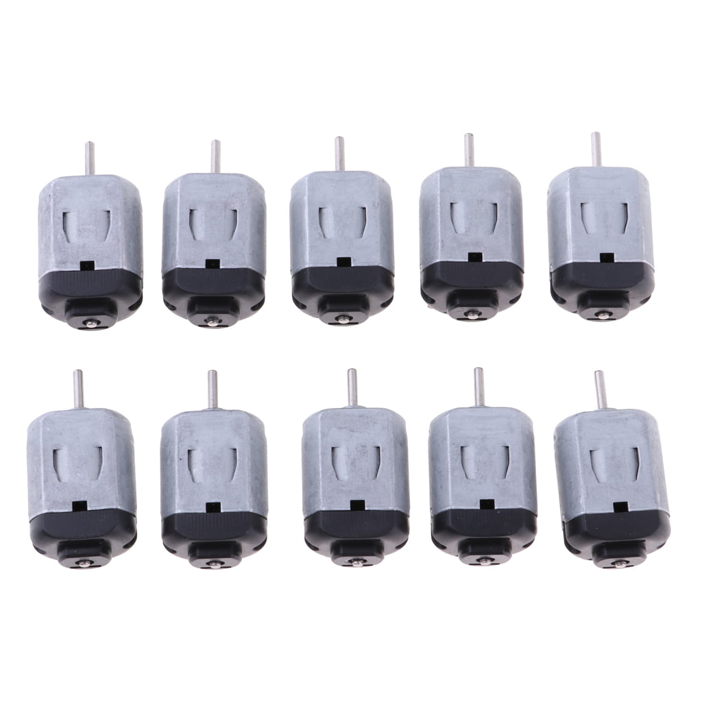 10 Pieces DC3V-4.5V 15000RPM 130 Micro Motor for DIY Toy Car Boats Model 