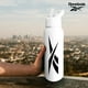 thumbnail image 2 of Botella de agua Reebok de acero inoxidable de 950 ml con tapa de pajita, color blanco, 2 of 8