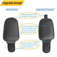 thumbnail image 2 of Yuoyar 2 Packs Sunglasses Holders for Car Visor - Magnetic Leather Sunglasses Holder and Ticket Card Clip - Car Visor Accessories (Black), 2 of 7