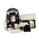 thumbnail image 3 of Linda mochila para mujer, duradera, informal, suave, con correas para los hombros, mochila de regalo, bolso de mano, mochilas para adolescentes, bolso Negro, 3 of 8