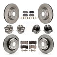 thumbnail image 1 of Transit Auto Front Rear Hub Bearing Assembly Disc Brake Rotor and Semi-Metallic Pads Kit (10Pc) for Car 2016 Dodge Charger SRT 392 with RWD 6.4L with 370mm Diameter (Left Right) KBB-130088, 1 of 11