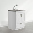 thumbnail image 6 of Simpli Home Cardinal 28 inch Wide Utility Sink and Laundry Cabinet, Glacier White Finish, 6 of 6