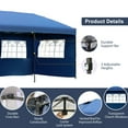 thumbnail image 5 of 10x30ft Pop Up Canopy,Wedding Tent, Event Tent for Parties, Carpas para Fiestas with Wheeled Bag, Sidewalls for Patio,Wedding, Backyard,Navy, 5 of 9
