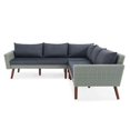 thumbnail image 3 of Alaterre Mobilier Albany Canapé Sectionnel d'Extérieur en Osier Gris Résistant aux Intempéries, 3 of 11