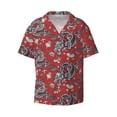thumbnail image 3 of Goofa Dragons2 Printed Men's Casual Short-sleeved Shirt,Lightweight Breathable Button-down,Summer Casual men's top,Versatile Fashion shirt-Large, 3 of 7