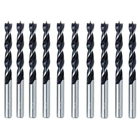 

Max-Craft Woodworking Brad Point Drill Bit Set Wood Hole Cutter 10Pcs 1/4 inch