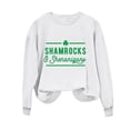 thumbnail image 4 of VEKDONE SHAMROCKS Letter Print Sweatshirts for Women 2024 Clearance Irish St. Patrick's Day Long Sleeve Blouse Casual Loose Fit Crewneck Pullover Tops White M, 4 of 4