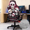 thumbnail image 6 of Whosucclay Skull Heart Music Note Print Gaming Chair Covers, with Armrest Cover Computer Chairs Slipcovers Stretchable Elastic Machine Washable Gaming Chair Seat Cover Valentine's Day Decor, 6 of 8