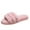 Pink, variant on Anuirheih Plush Slippers Women, Open Toe Casual Sandals Slip On Shoes Soft Home Sandals Indoor Outdoor(Black)