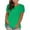 #1-Green, variant on Patlollav Womens Tops,Women Plus-Size Solid O-Neck Loose Short Sleeve T-Shirts