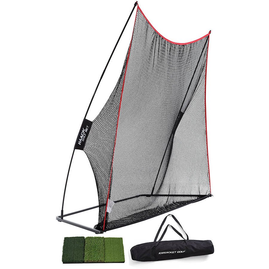 Rukket Haack Golf Net (10x7) Bundle with TriTurf Hitting Mat Walmart