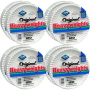 AJM, AJMOH9AJBXWHCT, Plates, Heavyweight Paper, 9", 960/CT, White, 960 / Carton, White