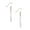 Cream, variant on Women Vertical Bar Tortoise Shell Marble Earrings Lightweight Dangle Earrings (Cream)