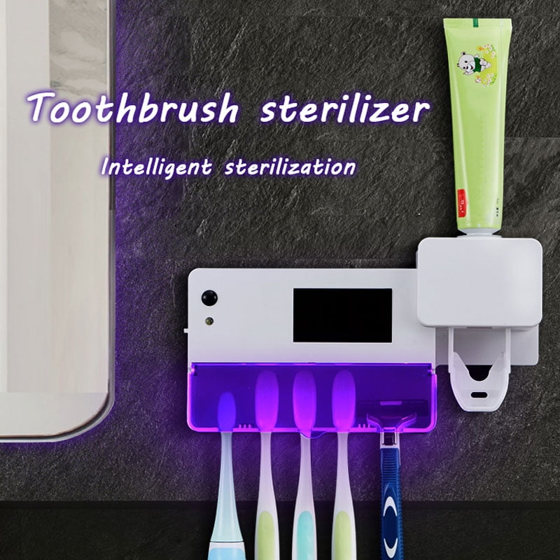 Details about   Dispenser automatic toothpaste brush 5pc brush sterilizer show original title 