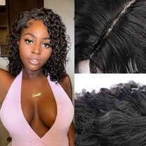 Riforla Short Curly Bob Wigs Human Hair Short Curly Wigs Human Hair Bob Wig for Black Women Curly Lace Front Wigs Human Hair Wigs for Women Black
