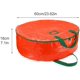 thumbnail image 5 of Bolsa de almacenamiento para coronas navideñas de 23,6 pulgadas, resistente al agua, con doble cierre de cremallera, para coronas navideñas artificiales, con asas de transporte y ranura para tarjetas, 5 of 8