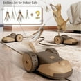thumbnail image 4 of VOCOO New 3-in-1 Interactive Cat Toy - Automatic Moving Mouse Car Toys with 2pcs Hanging Feather String Ribbon and Wiggly Silicone Mice Tail for All Ages Cats Kittens, 4 of 8