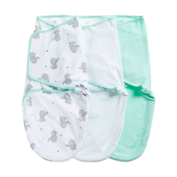 aden by aden + anais wrap swaddle 3 pack, baby elephant ...