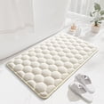 thumbnail image 2 of Cinvoph Thick Soft Bath Mat Non-Slip Absorbent Bathroom Rug Non-Skid Backing for Bedroom Shower Room Kitchen 16"x24" White, 2 of 6