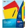Avery Heavy-Duty Plastic Dividers, 7 Hole Punch, 8 Tabs (23084)