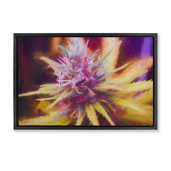 Stupell Industries Modern Black Floating Frame Canvas Art, 25 x 17, by LIH