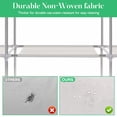 thumbnail image 6 of Portable Closet Wardrobe Closet with 3 Storage Shelves and 4 Side Pockets White Gray Portable Closets for Hanging Clothes Easy to Assemble and Strong and Stable, 6 of 7
