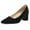 Black Suede, variant on PENNYSUE Women's Pointed Toe Pumps 2 Inch Chunky Block Low Heels apricot Dressy Shoes Slip On Pump Size 11M