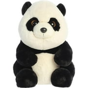 Aurora 03634 14 in. Adorable Lin Lin Panda Irresistible Charm Endless Snuggles Stuffed Animal Plush Toy, Black