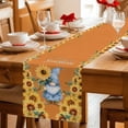 thumbnail image 5 of Orange Sunflower Gnomes Table Runner 72 Inches, Summer Botanical Floral Bed Runner Dresser Scarves Tabletop for Indoor Outdoor Parties/Ceremony/Banquet, 16" x 72", 5 of 9