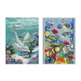 thumbnail image 1 of 2X Kits De Punto De Cruz Contados Para Principiantes Conjunto De Bordado De Delfines Y Peces Costura DIY Patrón Hecho A Mano Punto De Cruz Decoración Soledad Kits de punto de cruz estampado, 1 of 10