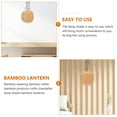 thumbnail image 3 of BRIGHTFUFU 1Pcs Bamboo Pendant Lamp Shade Hand Made for Rustic Home Lighting, 3 of 5