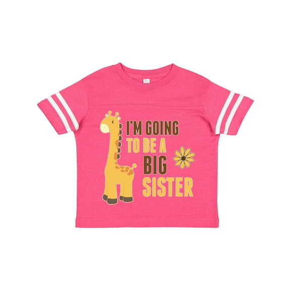 Inktastic I'm Going to Be a Big Sister Giraffe Girls Toddler T-Shirt