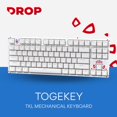 thumbnail image 2 of Teclado mecánico DROP Togekey TKL Gateron Yellow con LED, 2 of 8