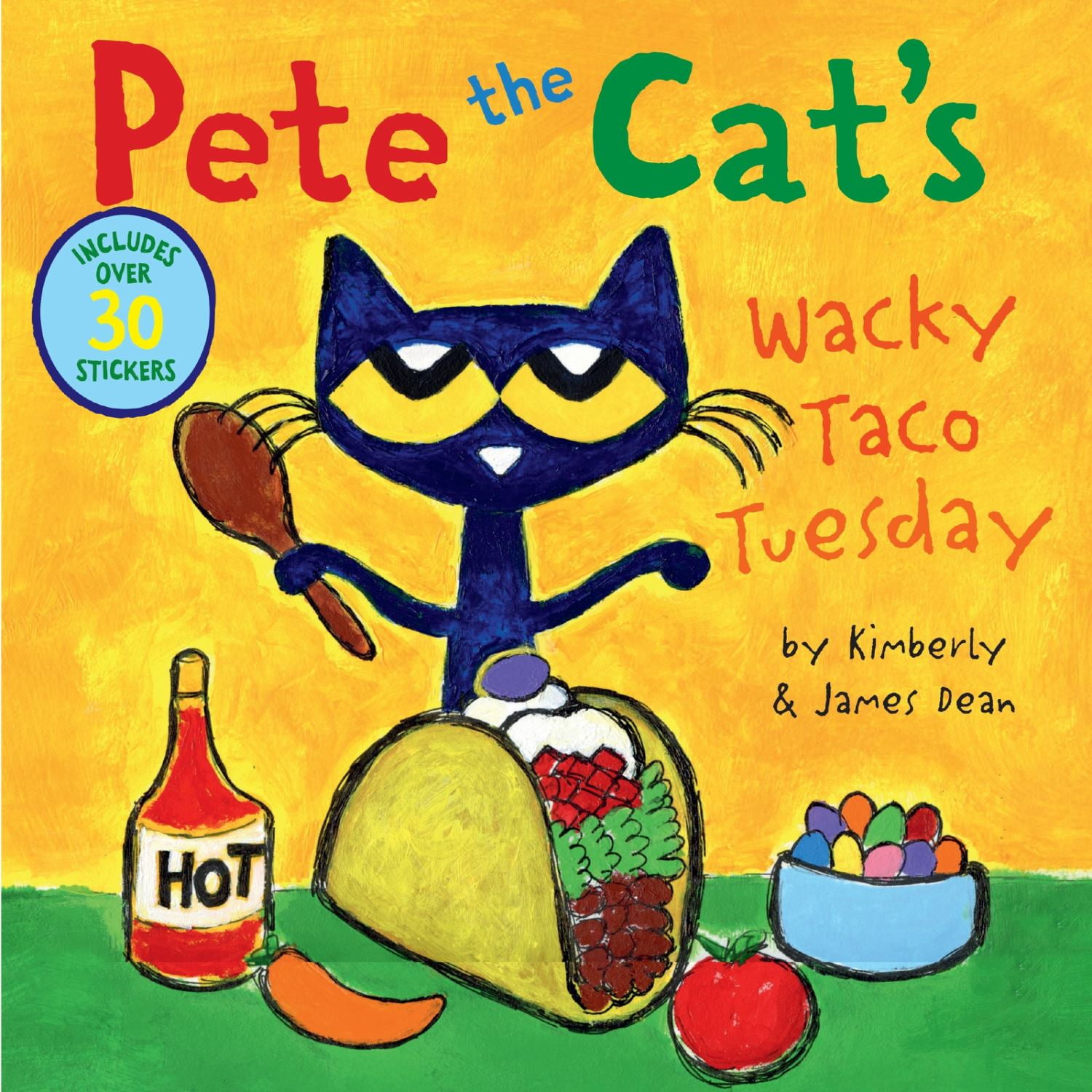 Pete the Cat's Wacky Taco Tuesday: Includes over 30 Stickers
