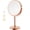 Rose Gold, variant on Lighted Makeup Mirror with 10X Magnifying, Rechargeable Double Side 3 Color Lighting, Dimmable Vanity Mirror with Touch Control 360° Rotation Makeup Mirror for Desk for Woman, Silver