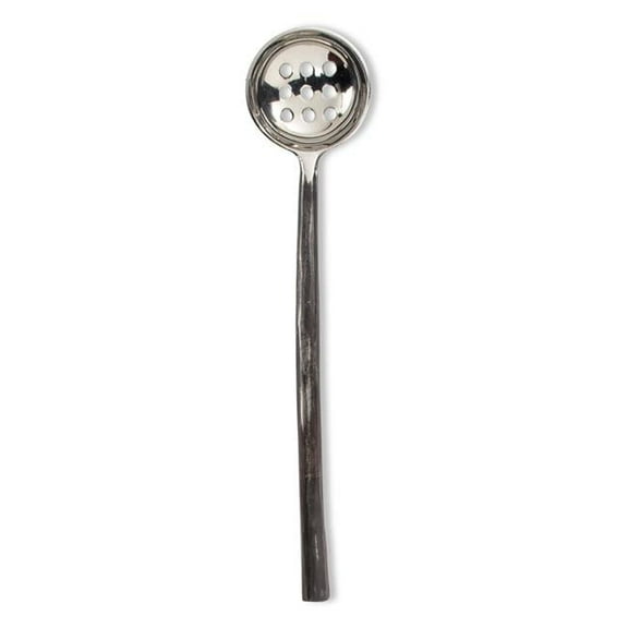 7 in. Olive Spoon with Forge Handle, Antique Black