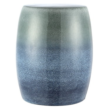 SAFAVIEH Cacia 19" Traditional Gradient Ceramic Garden Stool, Grey