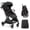 Black, variant on Gravity Folding Baby Stroller - Portable Toddler Stroller w/ Adjustable Backrest & Canopy, Lightweight and UV Protected Travel Stroller, One-Hand Automatic Folding - Black
